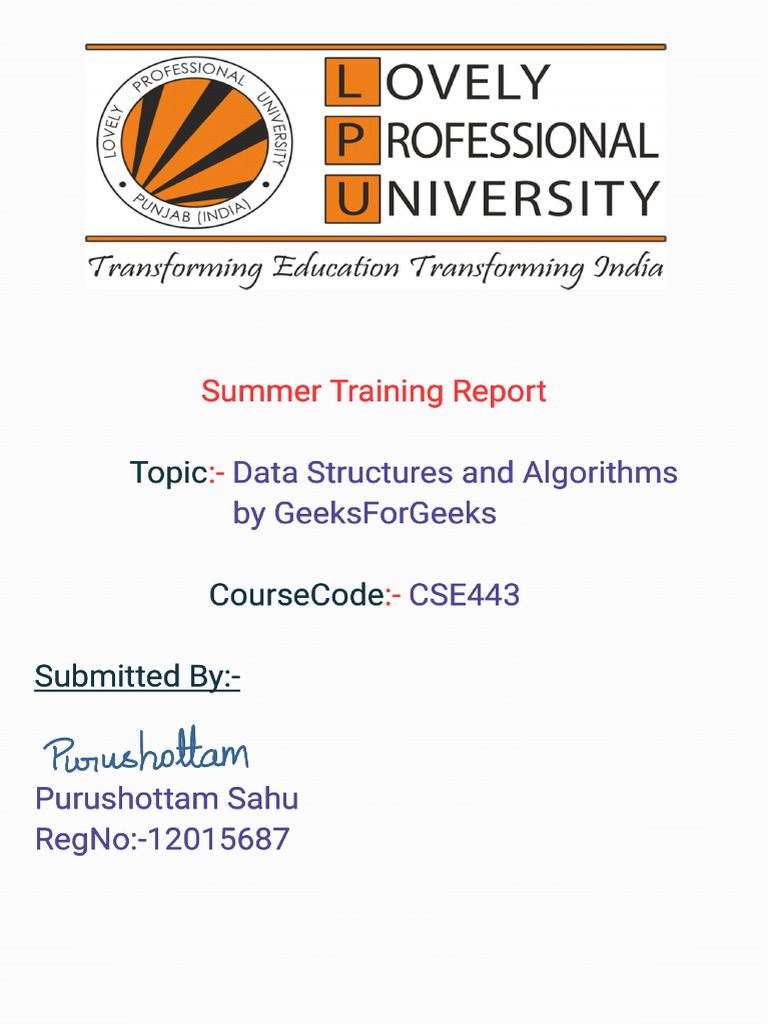 DSA Course Overview and Curriculum | PDF | Algorithms And Data ...