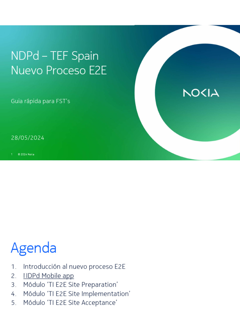 NDPD TEF Spain - New E2E Process For FST V2 | PDF | Aplicación movil ...