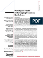 Poverty and Health in Developing Countries, Key Actions