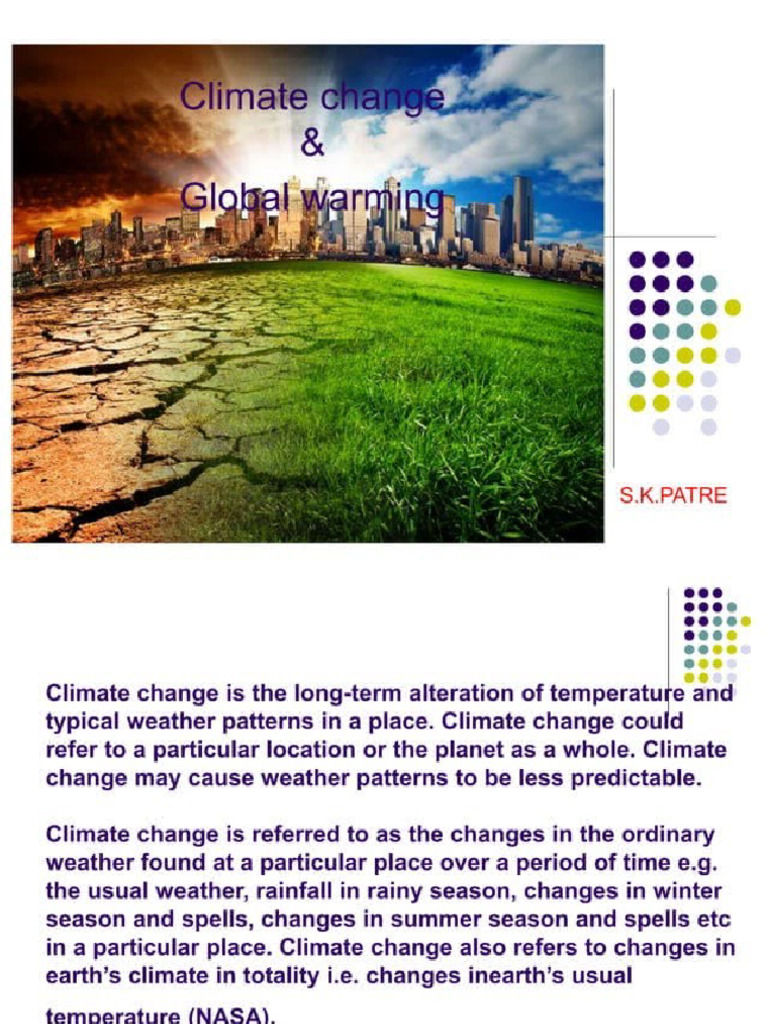 Climate Change and Global Warming | PDF
