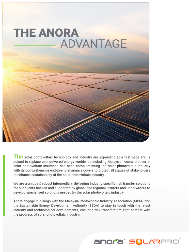 SolarPro E-Brochure (Insurance) | PDF | Photovoltaics | Insurance