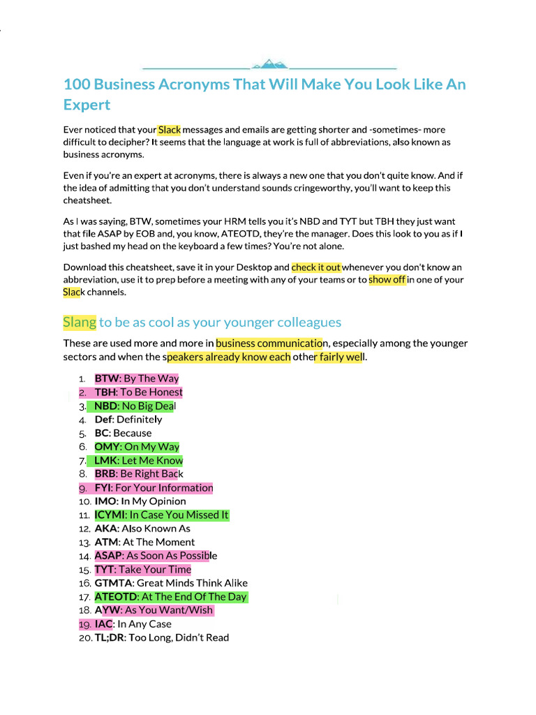Acronyms | PDF