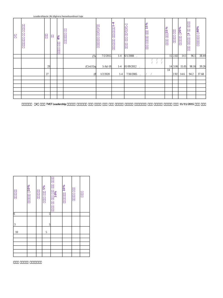 BCIC Leaders Profile For Leadership Upgrading Competition | PDF