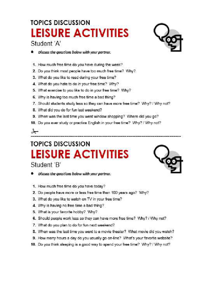 Speaking Activity | PDF