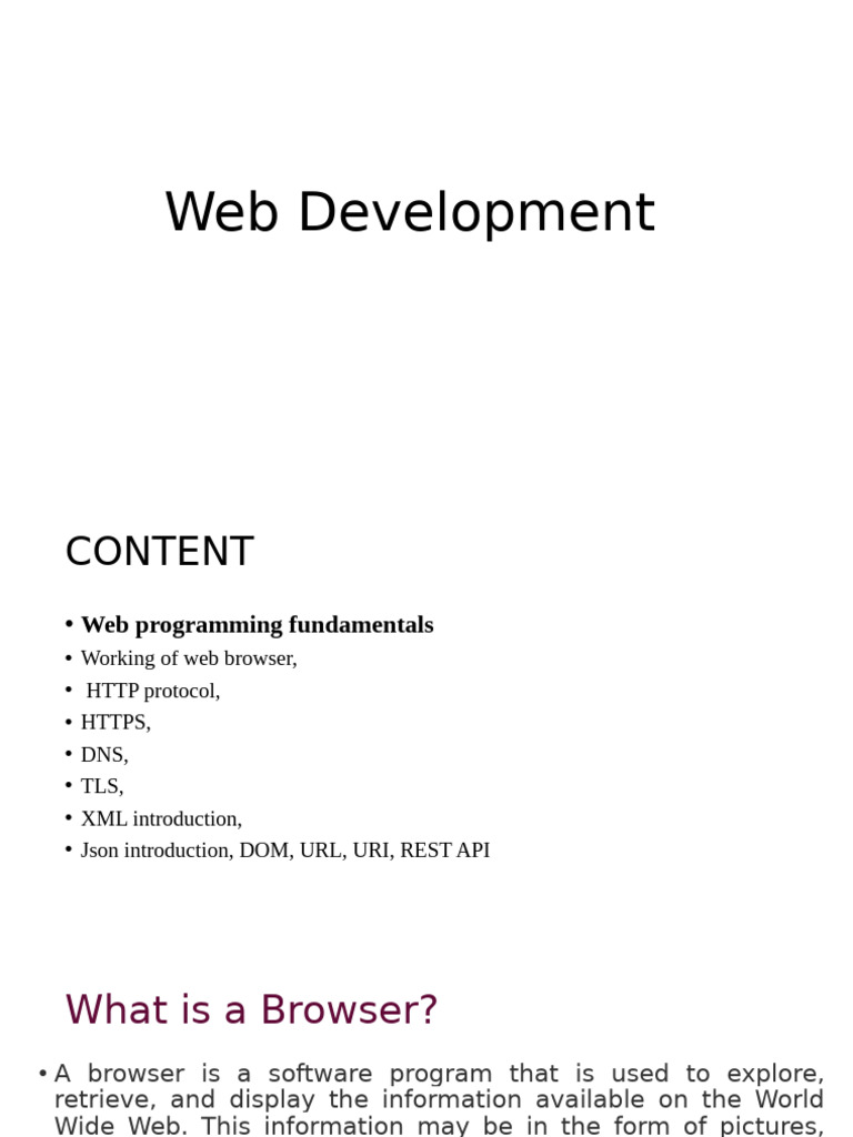 Web Development MODULE 1 | PDF | Transport Layer Security | Document ...