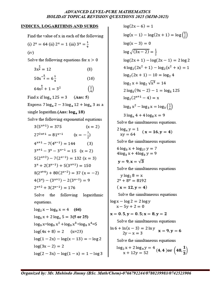 Polynomial Remainders and Factorization | PDF | Factorization | Logarithm