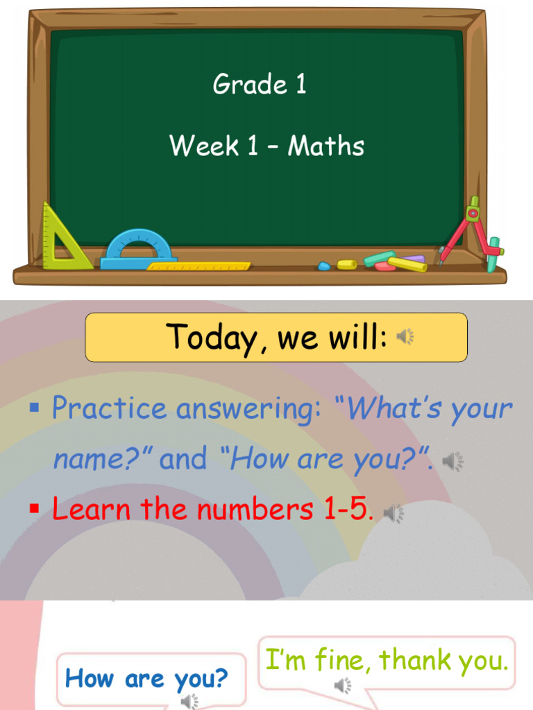 Week 1 - Maths - Lesson Recap (Printable) - Nội Dung Bài Học - File In ...
