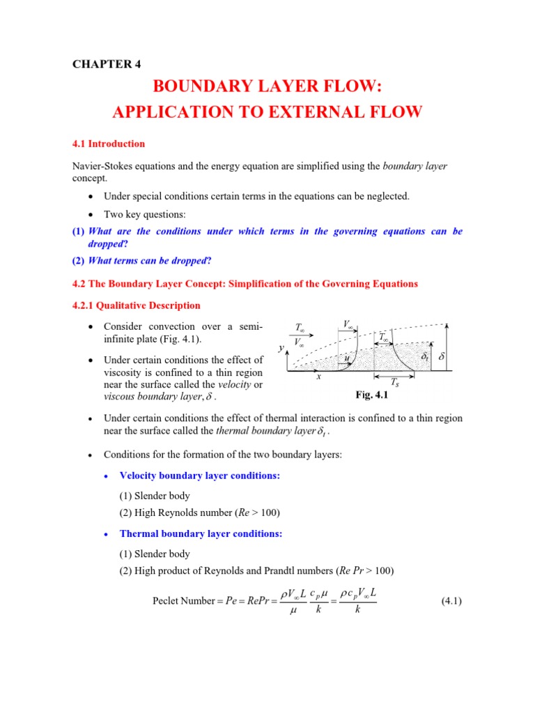 Prandtl Boundary Layer Equations Explained | PDF