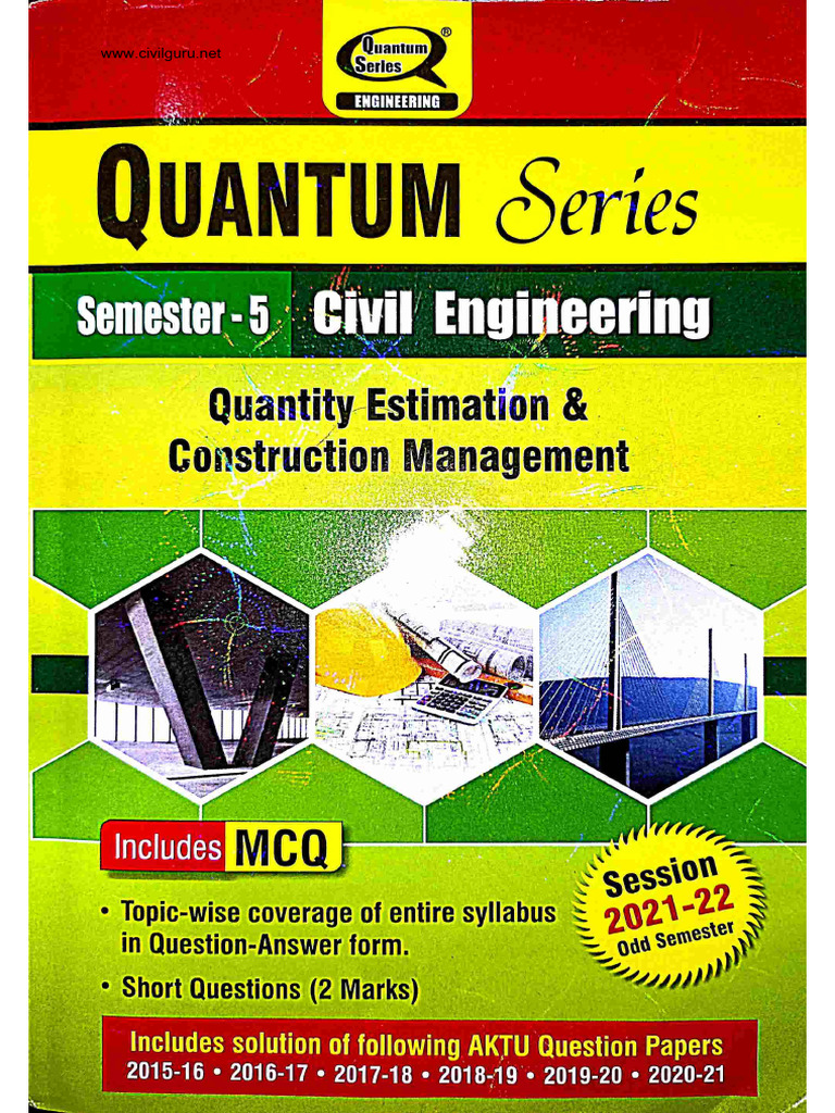 Quantity Estimation and Construction Management | PDF