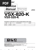 Pioneer VSX-520-K Service Manual