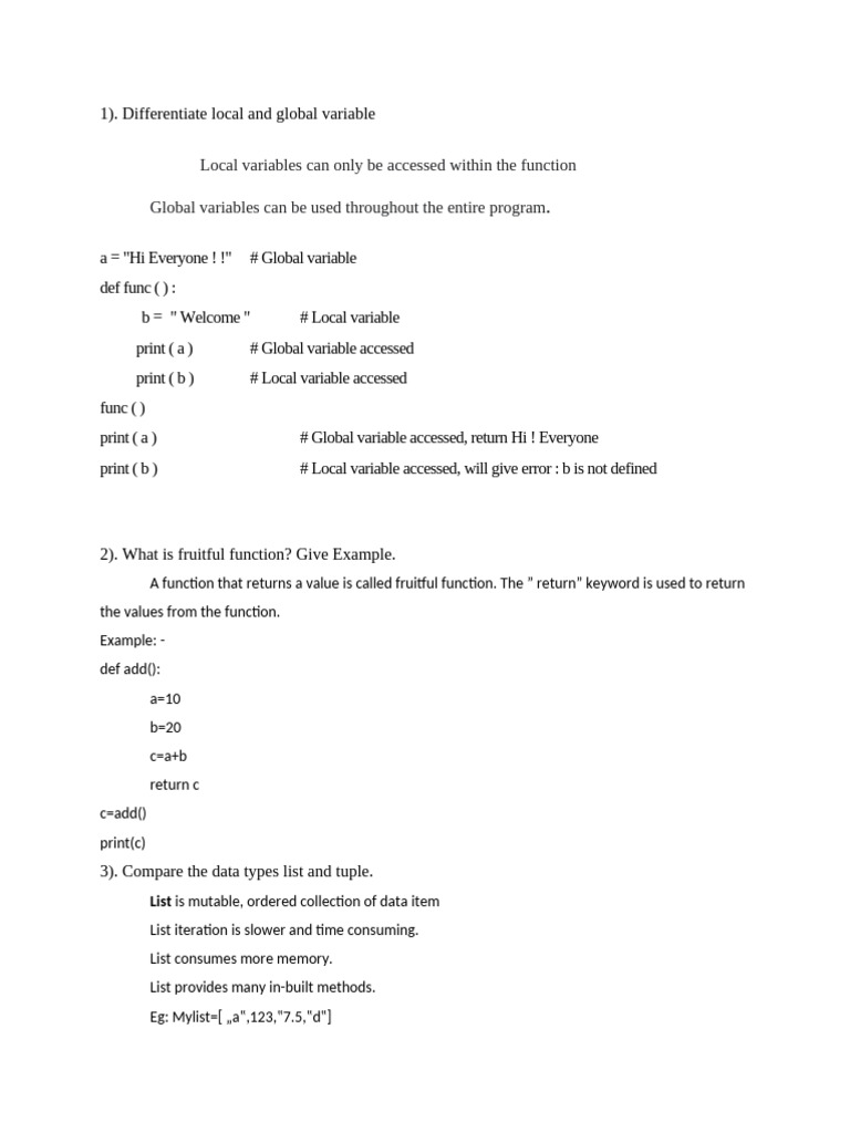 Python Programming Concepts Explained | PDF | Parameter (Computer ...