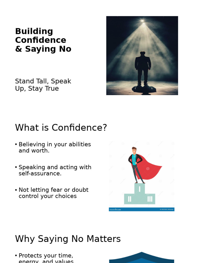 Building Confidence and Assertiveness | PDF
