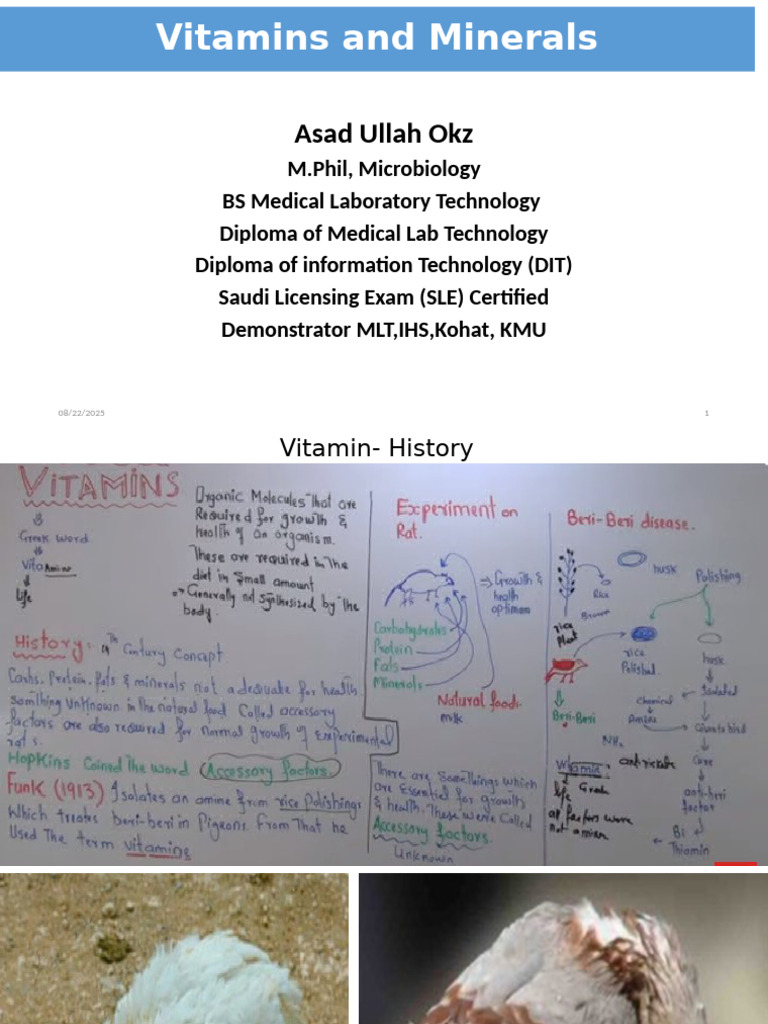 Vitamins and Minerals Overview | PDF | Vitamin | Nutrients