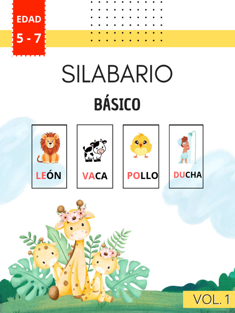 11.+Silabario+Básico+de+5+a+7+Años C | PDF | Sílaba