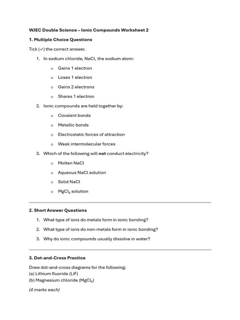 WJEC Double Science2 | PDF