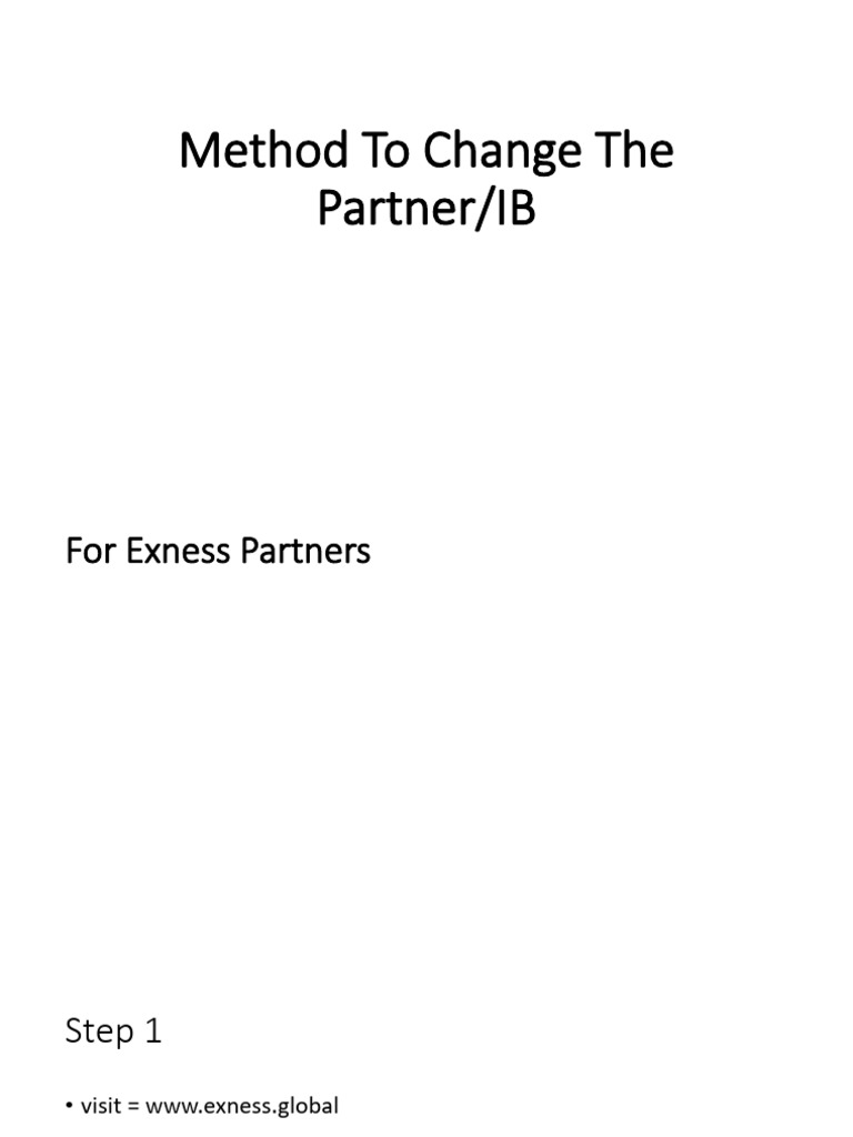 Changing Partner Code for Exness & XM | PDF