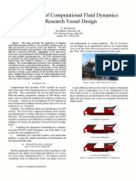 Application of Computational Fluid Dynamics To Research Vessel Design