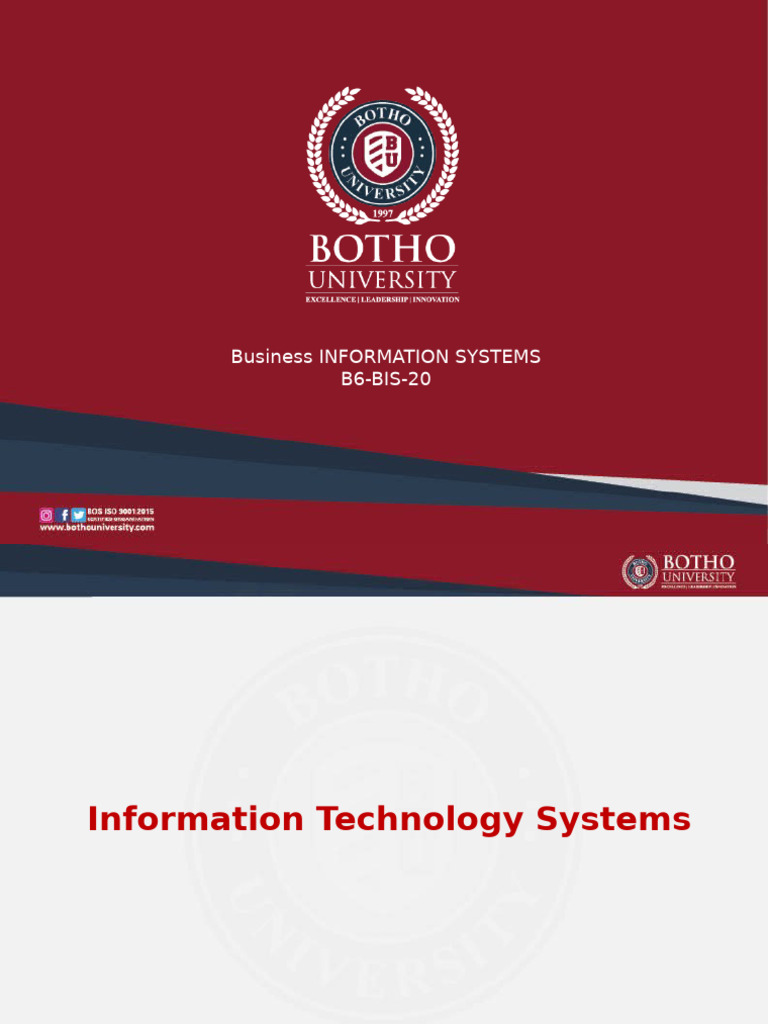 Week 3 - Information Technology Systems | PDF | System | Feedback
