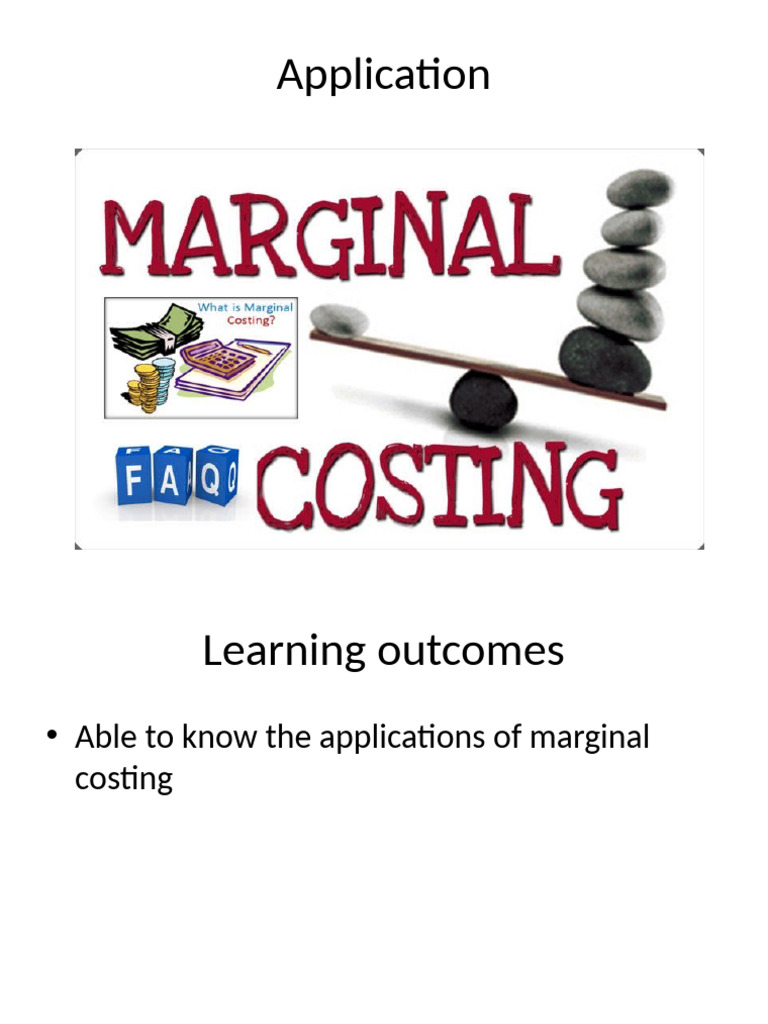 Unit 2 Marginal Costing Application | PDF | Profit (Economics ...