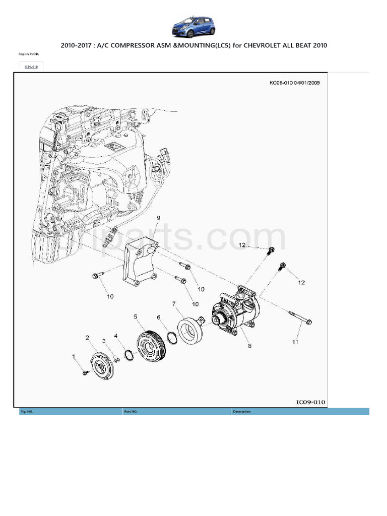 Ac Compressor Asm &mounting (Lc5) | PDF