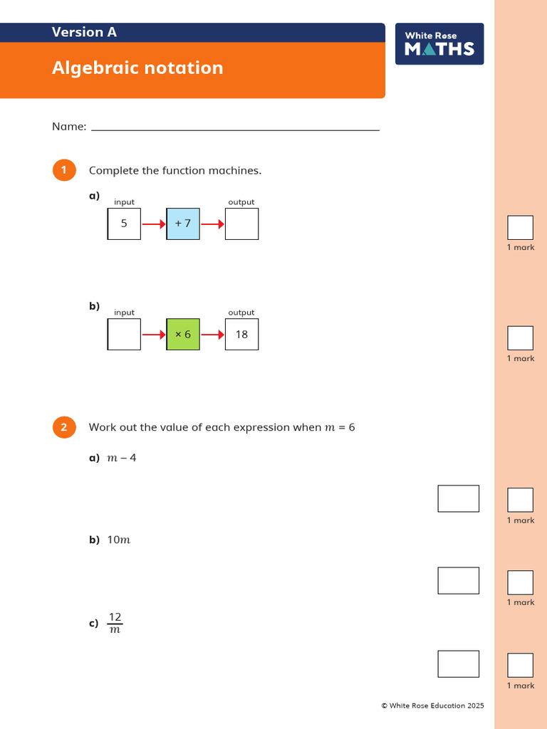 Function Machines and Algebraic Expressions | PDF | Mathematics ...