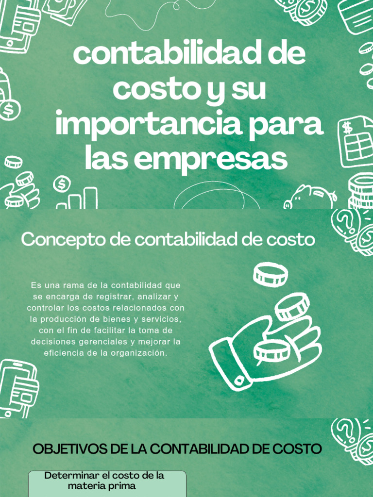 Importancia de la Contabilidad de Costos | PDF | Costo | Contabilidad