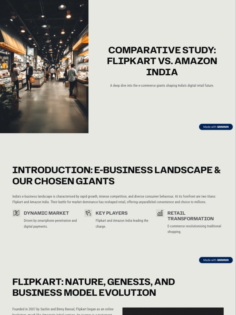 Flipkart vs Amazon: A Comparative Study | PDF | E Commerce | Logistics