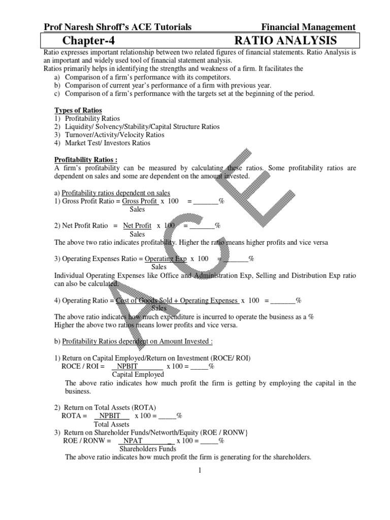 RATIO ANALYSIS FUNDAMENTALS PDF visual data 8