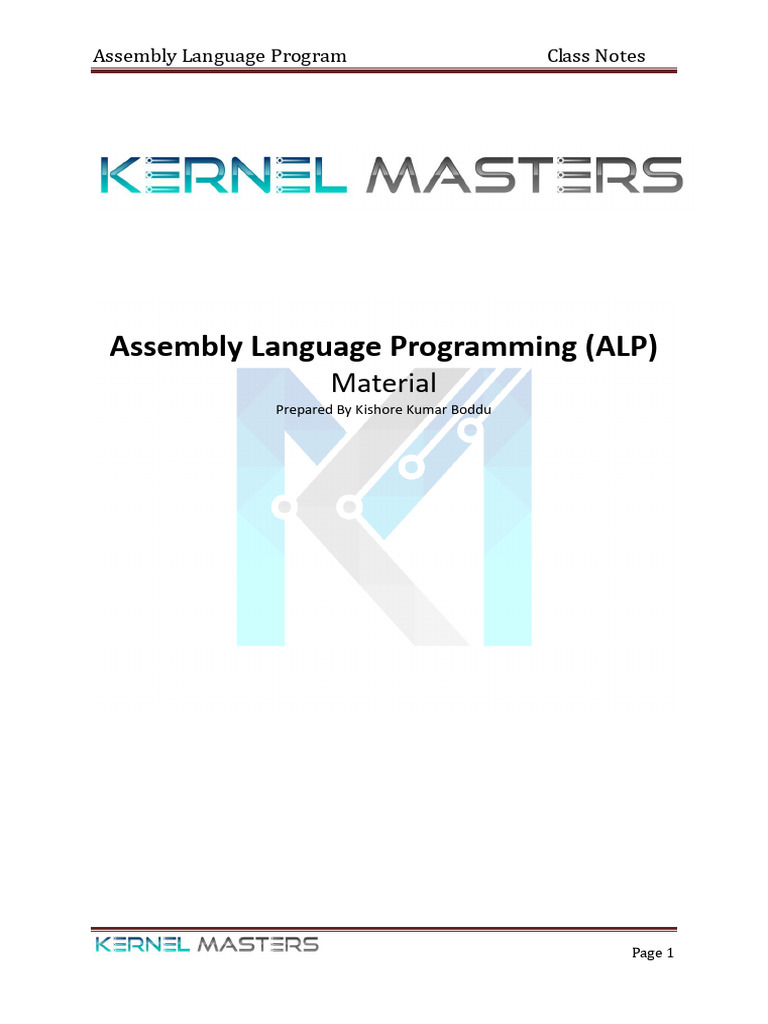Km Alp Notes | PDF | Central Processing Unit | Input/Output