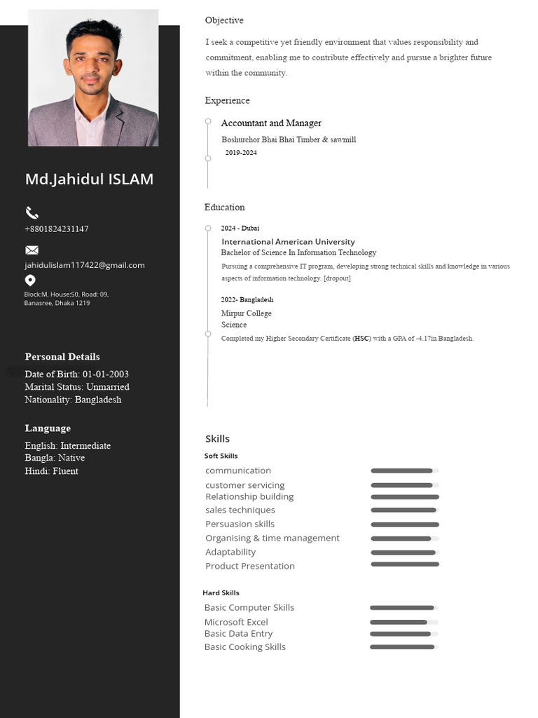 Jahid CV 2 | PDF