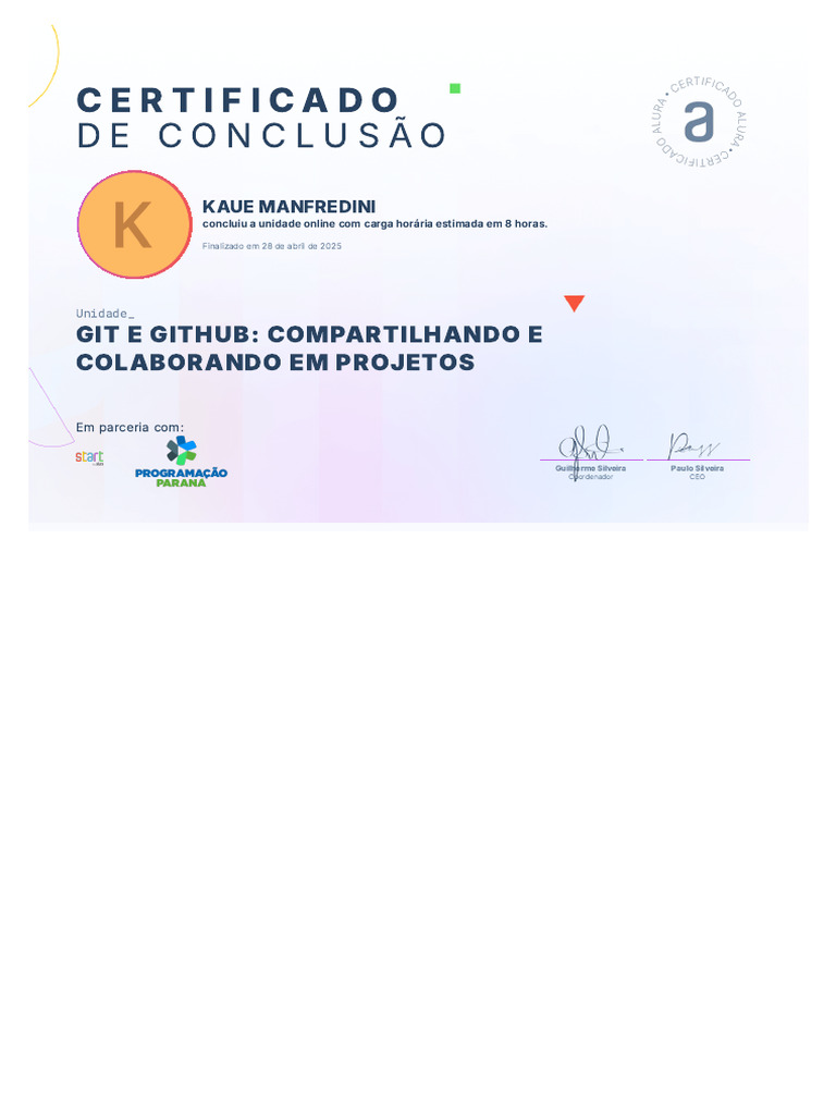 Unidade Git e GitHub - Compartilhando e Colaborando em Projetos - Alura ...