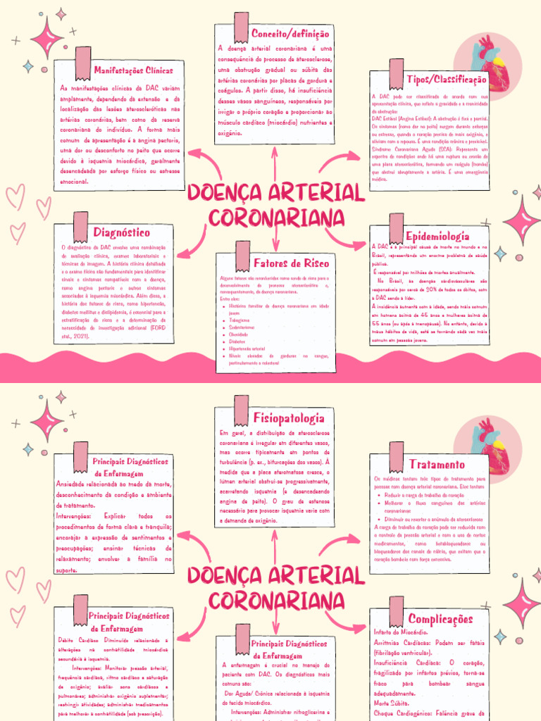 Doença Arterial Coronariana: Diagnóstico e Tratamento | PDF | Doença ...