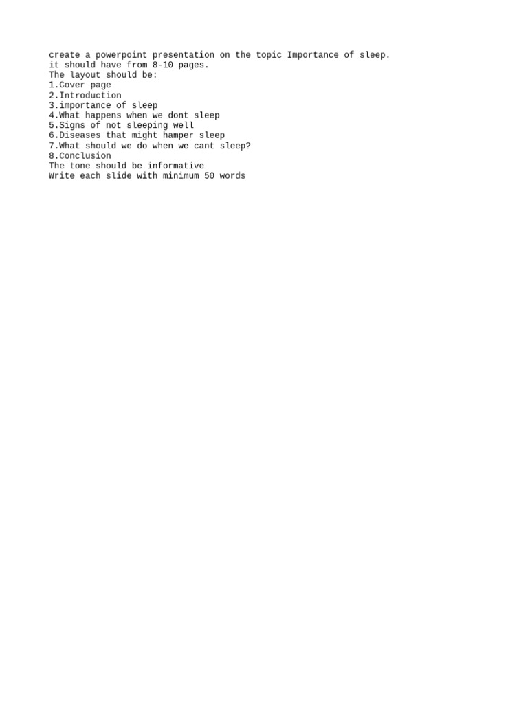 Create A Powerpoint Presentation On | PDF