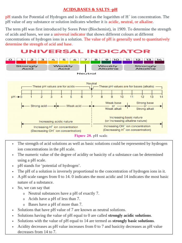 Understanding pH: Acids and Bases | PDF | Ph | Acid