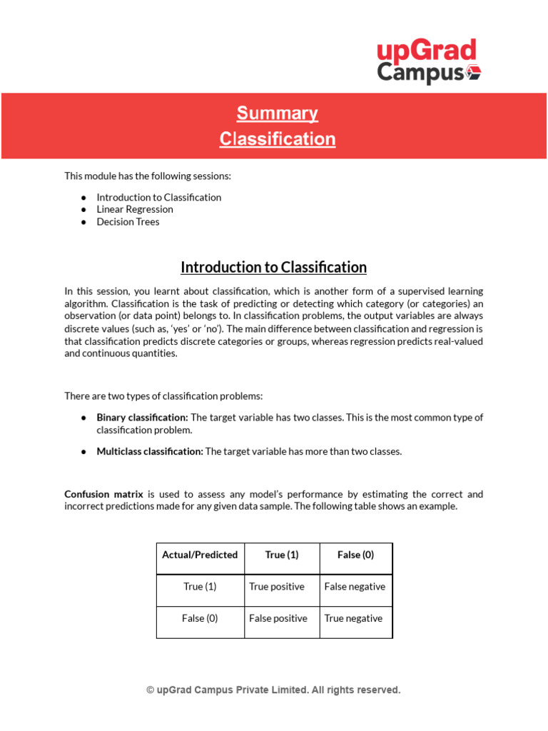 B83c05aa 672f 4234 A627 Cfc944f11d45 Classification Summary | PDF ...