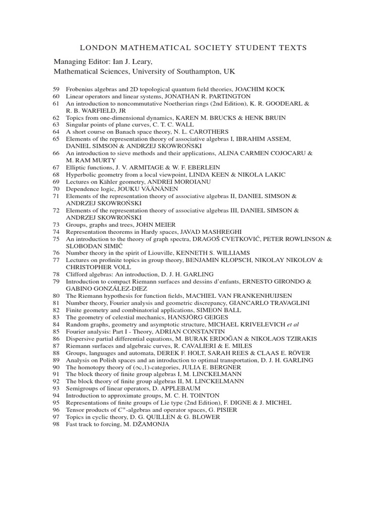 Homological Mirror Symmetry Guide | PDF | Vector Space | Module