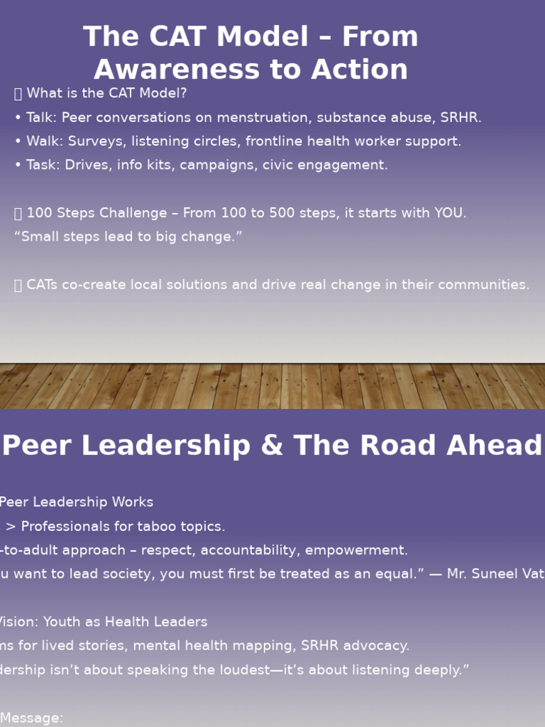 CAT Model Youth Leadership PPT | PDF