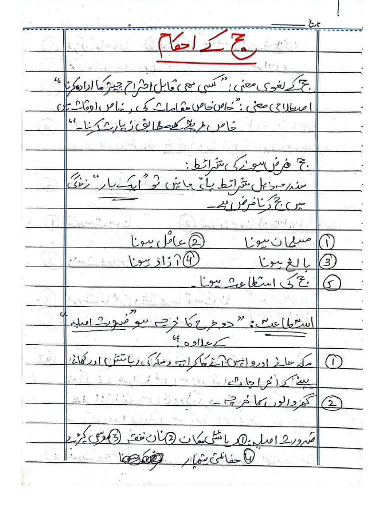 Hajj Notes by Sumaira | PDF
