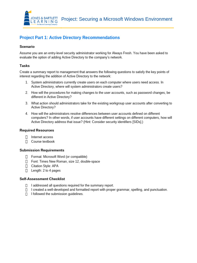 Active Directory Implementation Guide | PDF