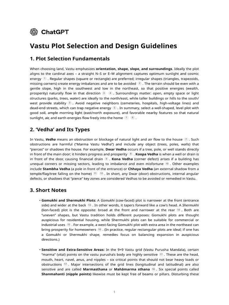 Vastu Guidelines for Plot Selection | PDF | Kitchen