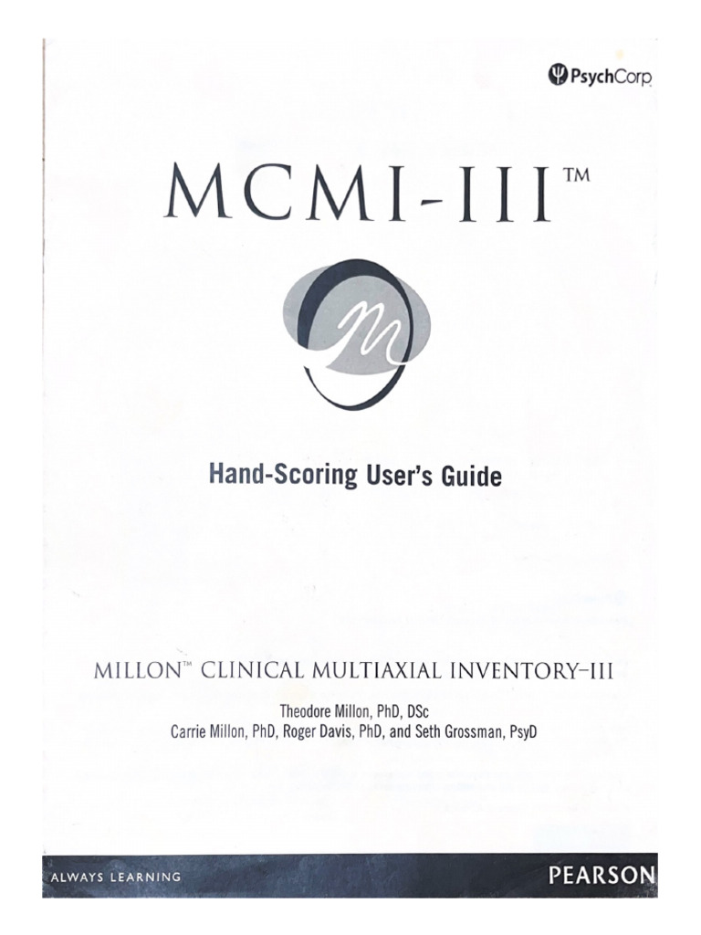 Mcmi III Manual | PDF