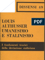 Louis Althusser - Umanesimo e Stalinismo