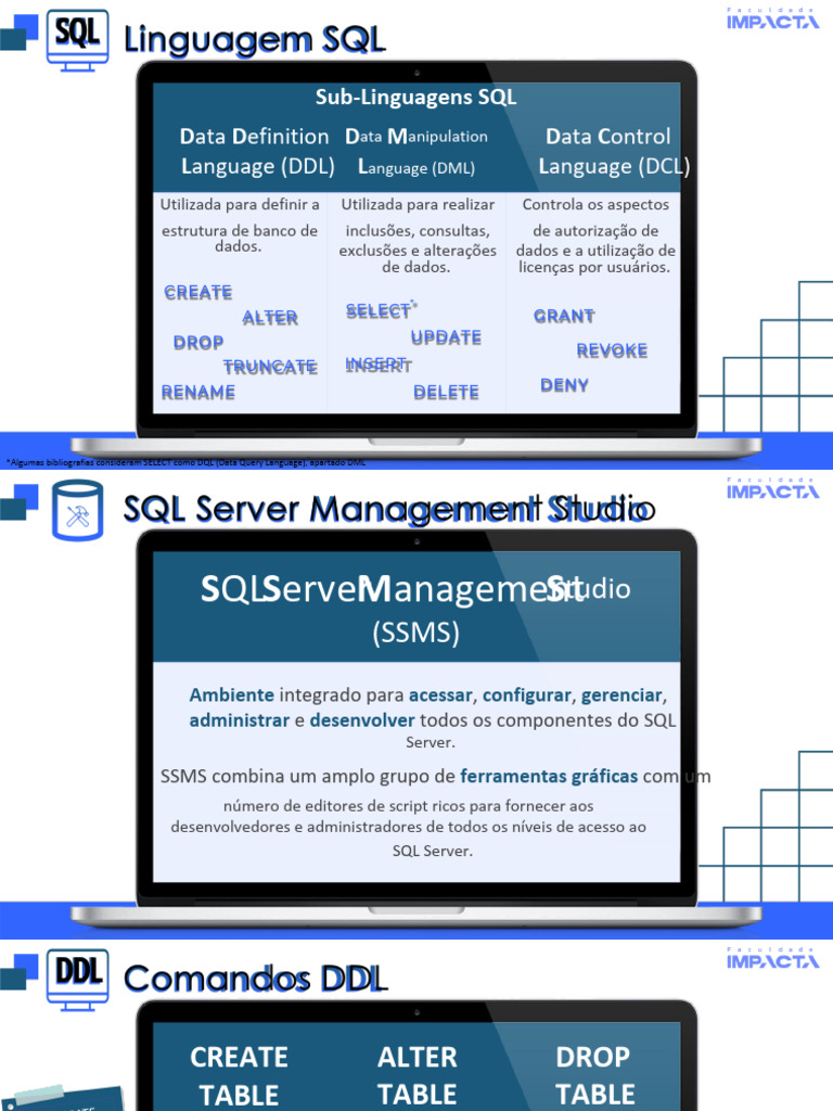 Comandos e Tipos de Dados SQL | PDF | SQL | Modelo de dados