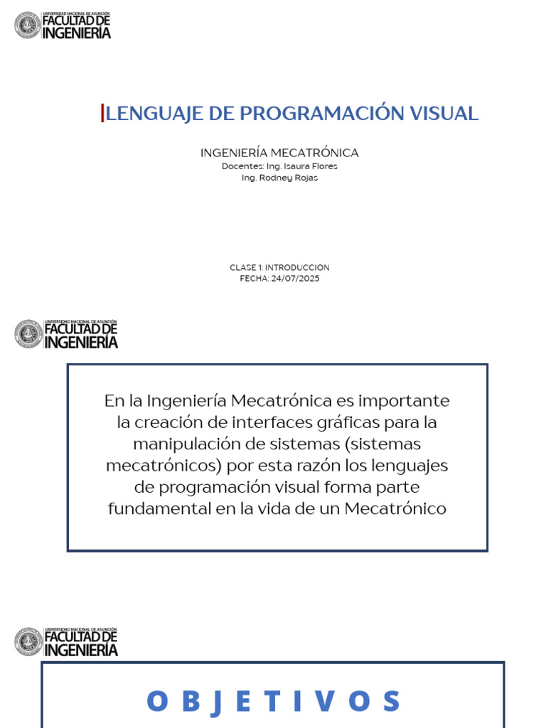 Clase 1 LPV 24 07 2025 | PDF | Objeto (informática) | Programación ...