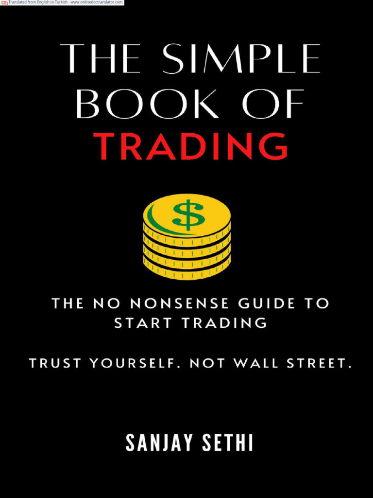 Basit Trading Kitabı - Sanjay Sethi (108 Sayfa) - @eseckal | PDF