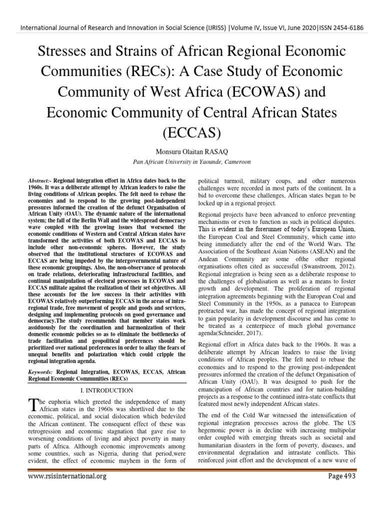 Challenges in African Economic Integration | PDF | Global Politics ...