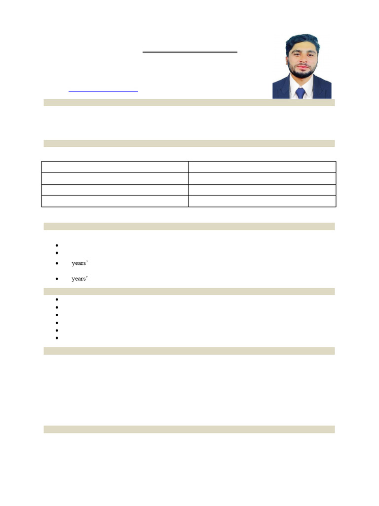 Professional CV of Syed Azim Shah | PDF