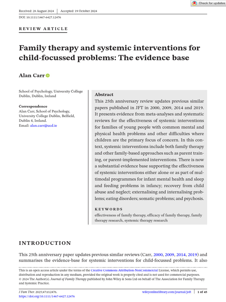 Systemic Interventions for Child Issues | PDF | Child Neglect | Child Abuse