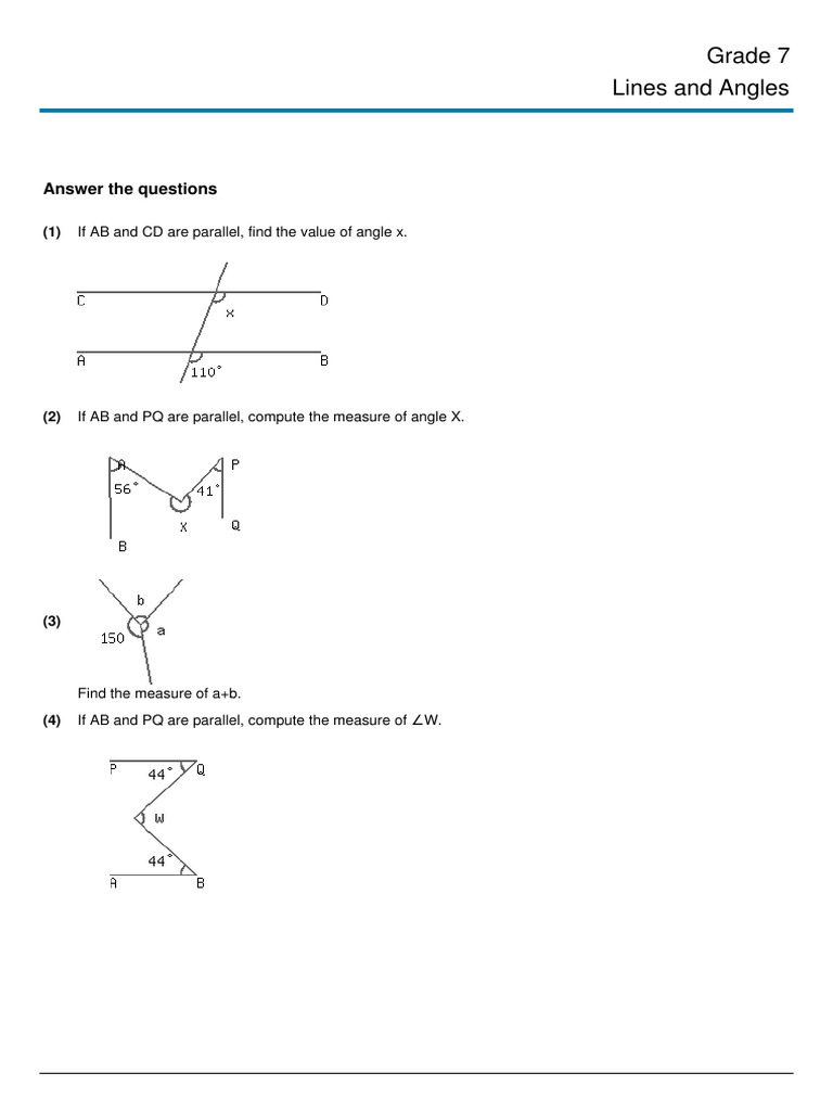 Httpswww.matematica.ptendocsworksheetgrade7grade 7 Lines and Angles.pdf ...
