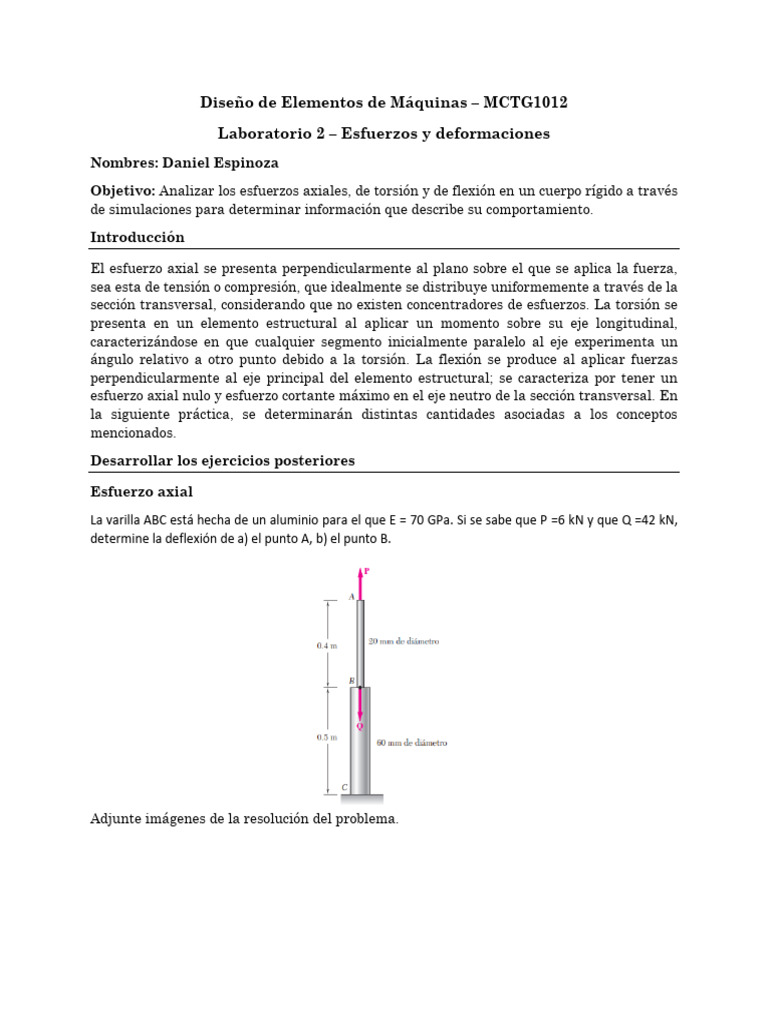 Análisis de Esfuerzos en Elementos de Máquinas | PDF | Viga (Estructura ...